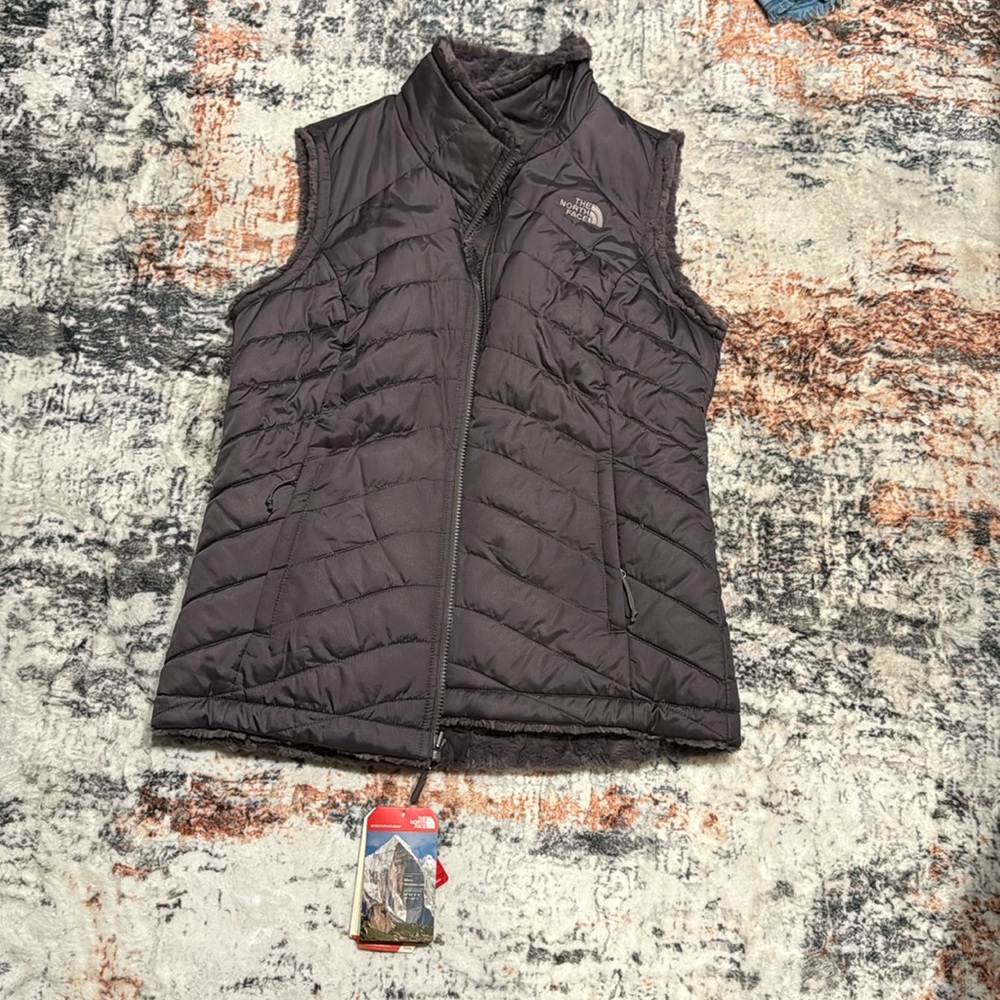 The north face vest. Reversible.